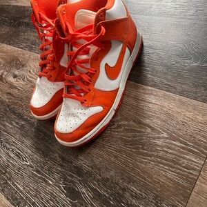 Orange Nike dunks